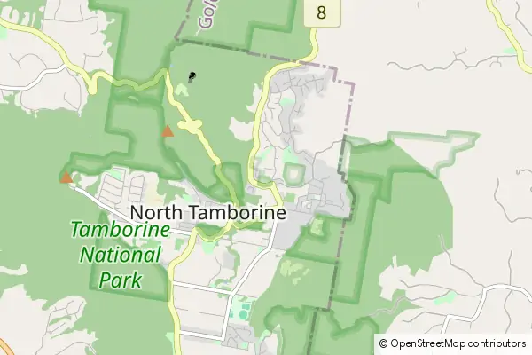 Karte Tamborine Mountain