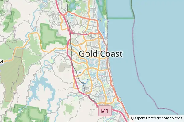 Karte Gold Coast