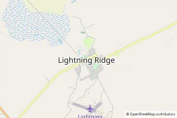 Karte Lightning Ridge