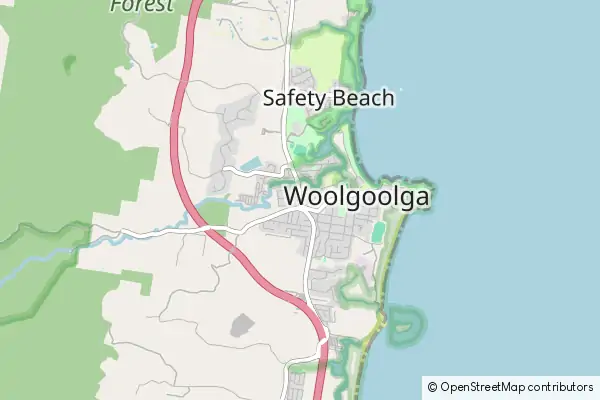 Karte Woolgoolga