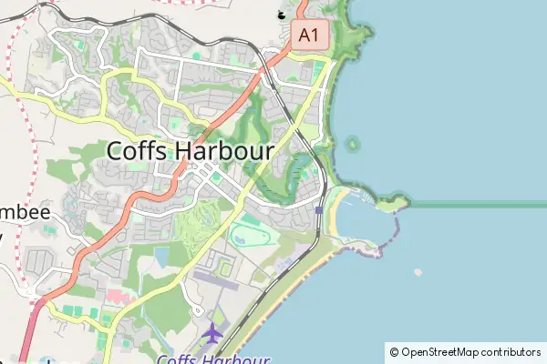 Karte Coffs Harbour