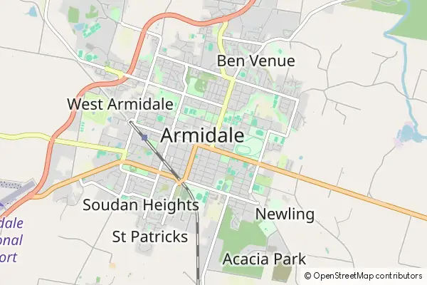 Karte Armidale