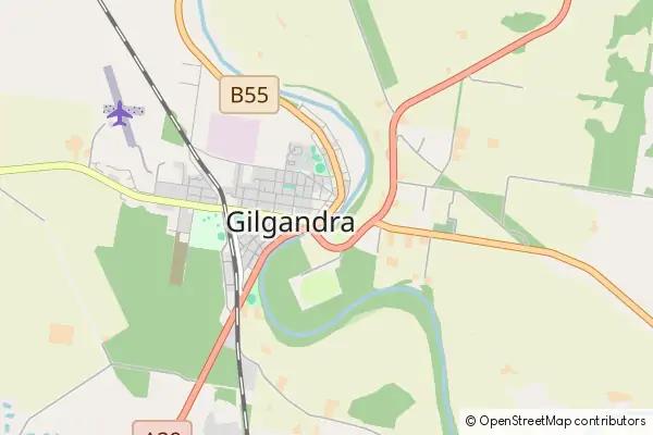 Karte Gilgandra