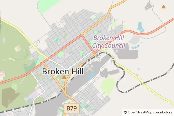 Karte Broken Hill