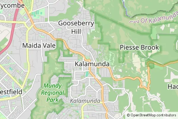 Karte Kalamunda