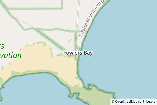 Karte Fowlers Bay