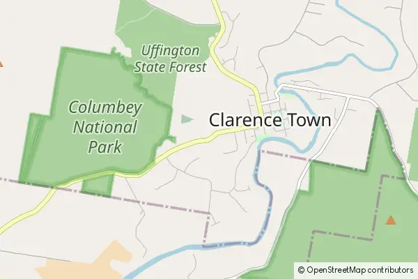 Karte Clarence Town