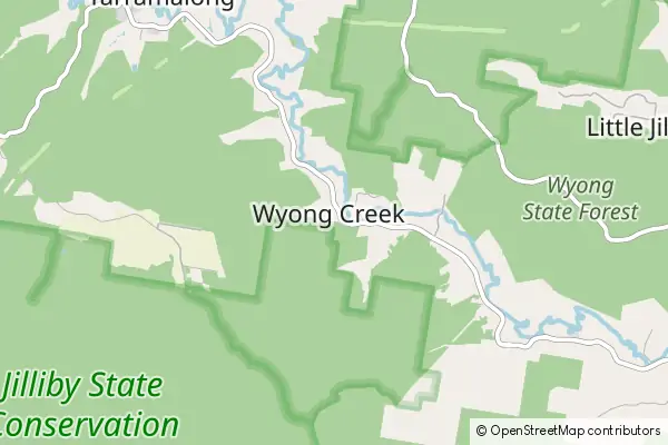 Karte Wyong Creek