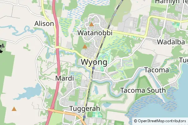 Karte Wyong