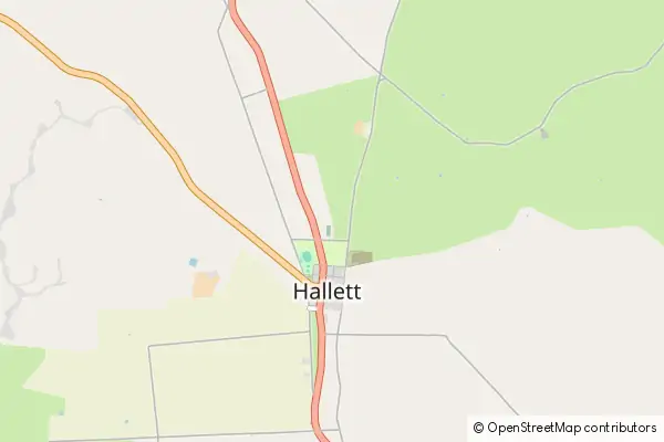 Karte Hallett