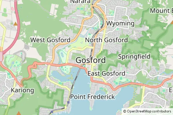 Karte Gosford