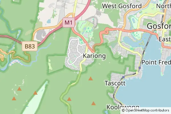 Karte Kariong