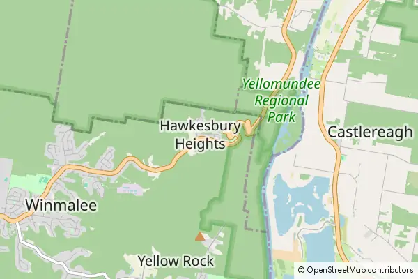 Karte Hawkesbury Heights