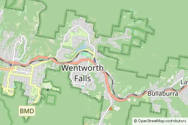 Karte Wentworth Falls