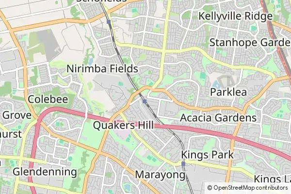 Karte Quakers Hill