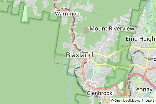 Karte Blaxland