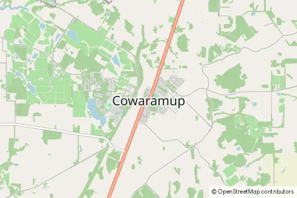 Karte Cowaramup