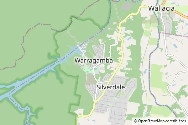 Karte Warragamba