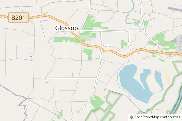 Karte Glossop