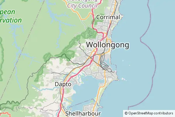 Karte Wollongong