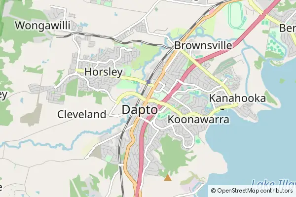 Karte Dapto