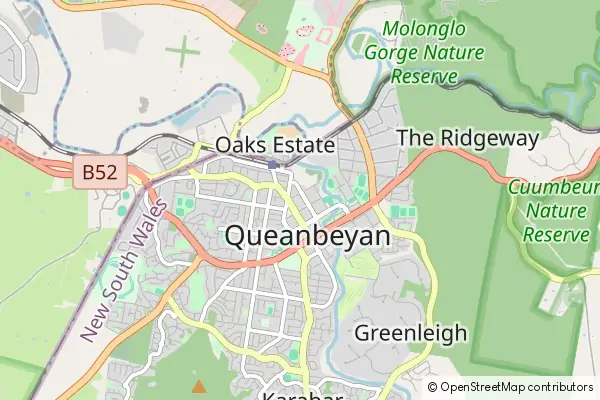 Karte Queanbeyan