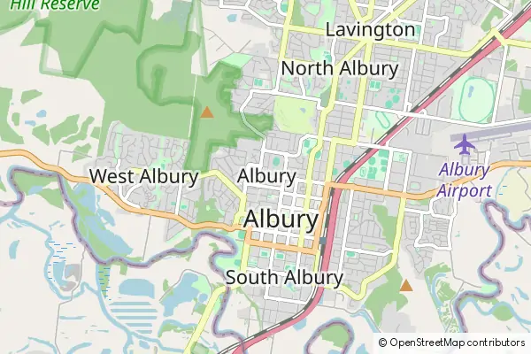 Karte Albury