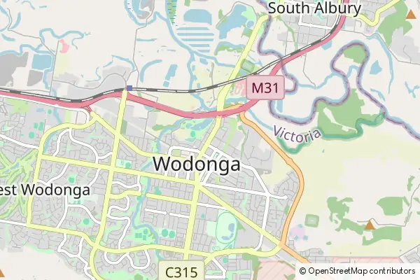Karte Wodonga