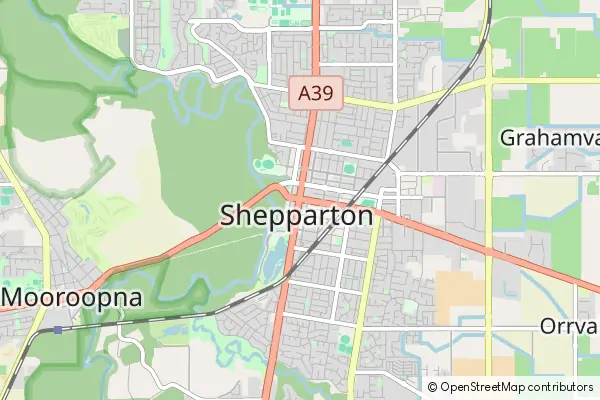 Karte Greater Shepparton