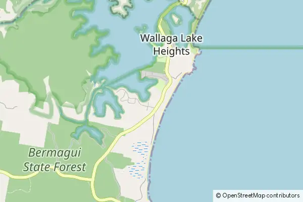 Karte Wallaga Lake