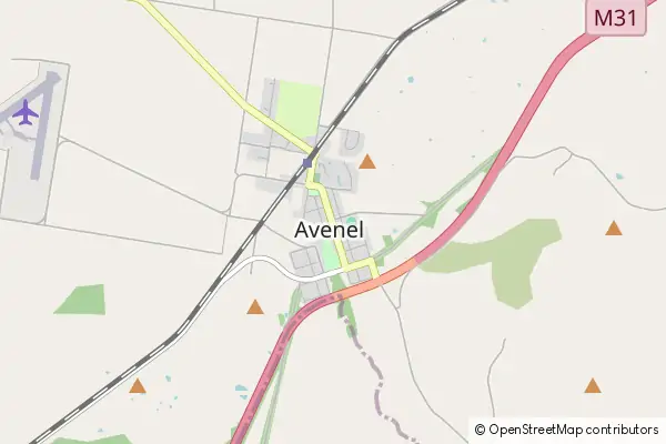 Karte Avenel