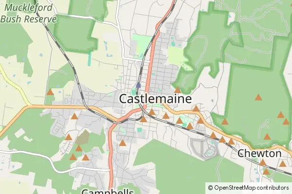 Karte: Castlemaine • © OpenStreetMap contributors Karte Castlemaine