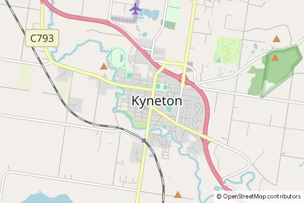 Karte Kyneton