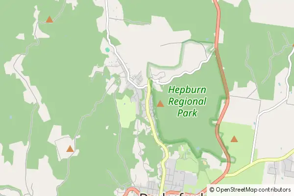 Karte Hepburn Springs