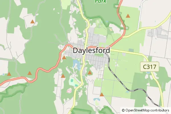 Karte Daylesford