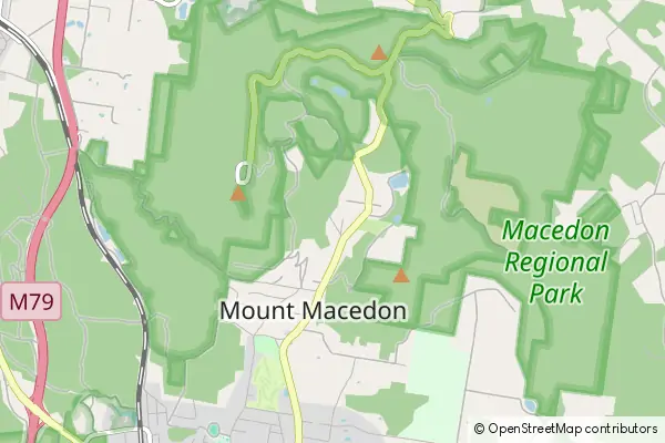 Karte Mount Macedon