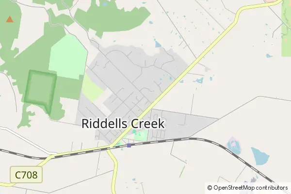 Karte Riddells Creek