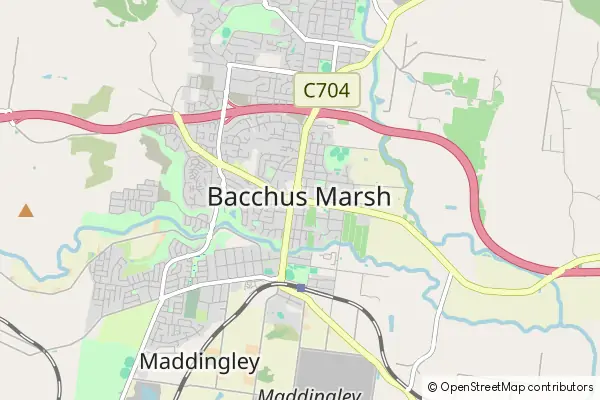 Karte Bacchus Marsh