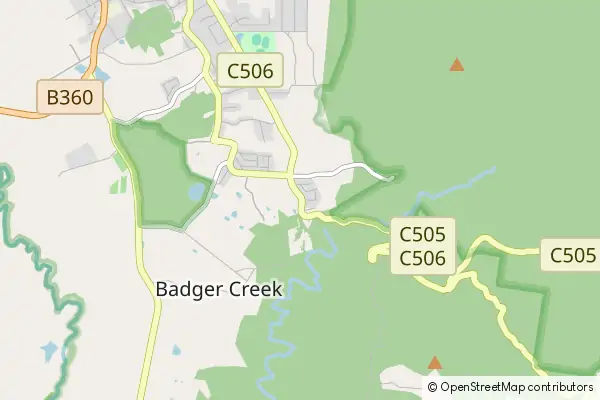 Karte Badger Creek