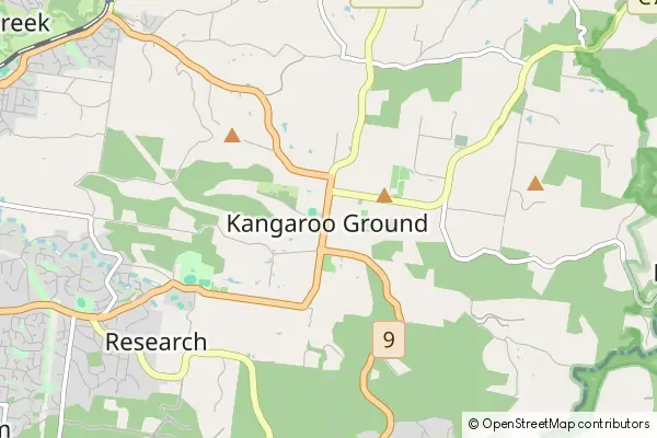 Karte Kangaroo Ground