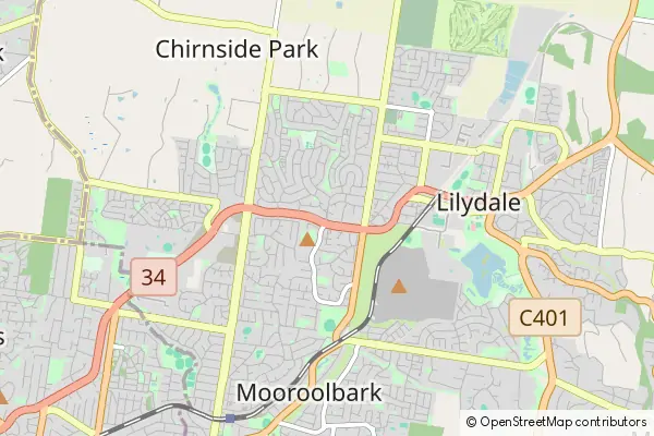 Karte Chirnside Park