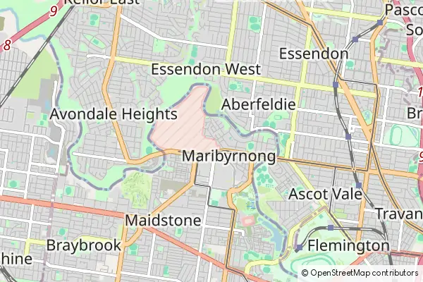 Karte Maribyrnong