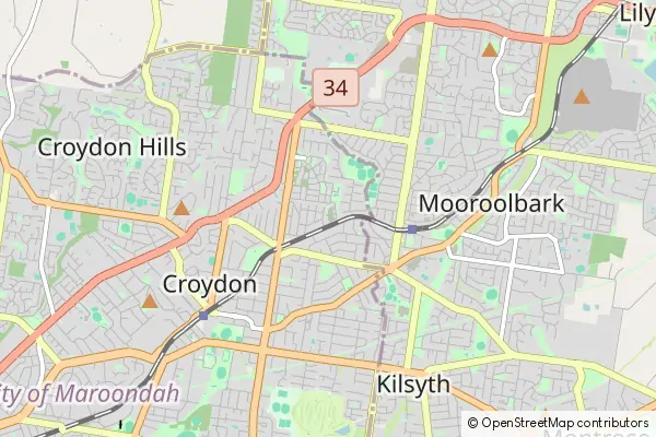 Karte Mooroolbark