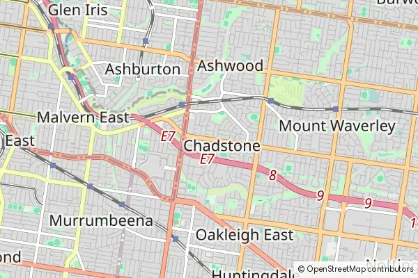 Karte: Chadstone • © OpenStreetMap contributors Karte Chadstone