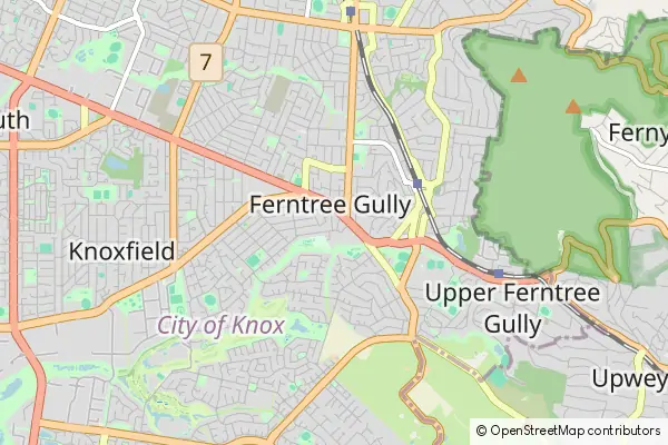 Karte Ferntree Gully