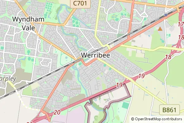 Karte Werribee