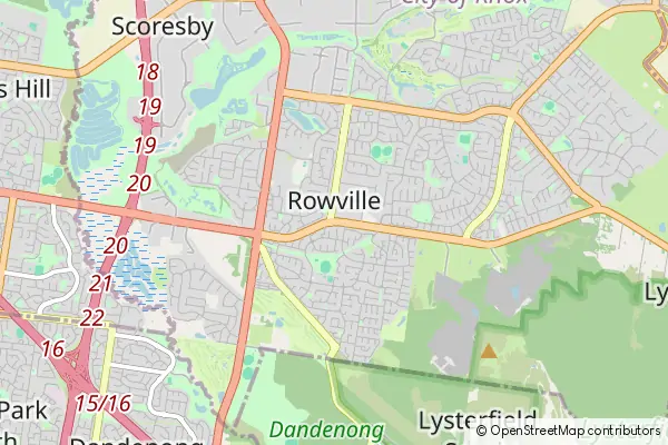 Karte Rowville