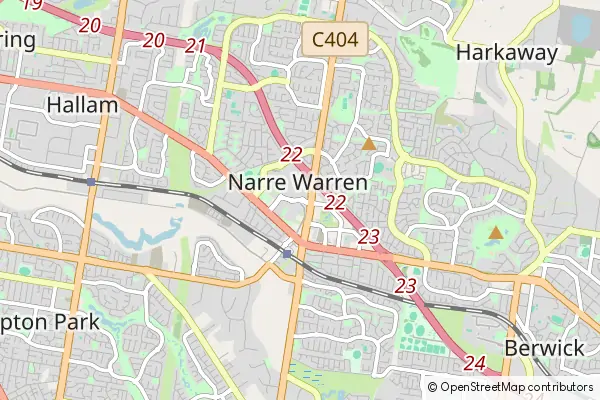 Karte Narre Warren