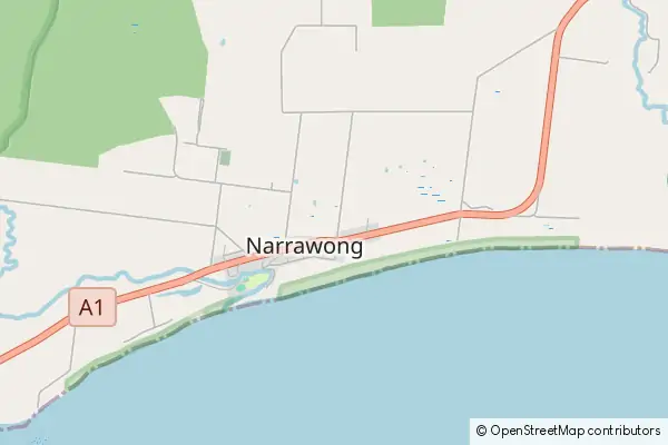 Karte Narrawong