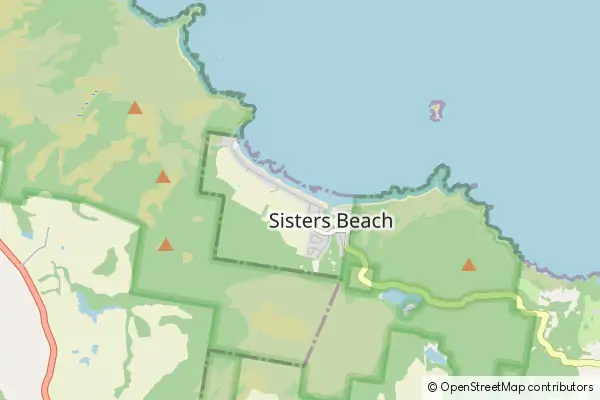 Karte Sisters Beach